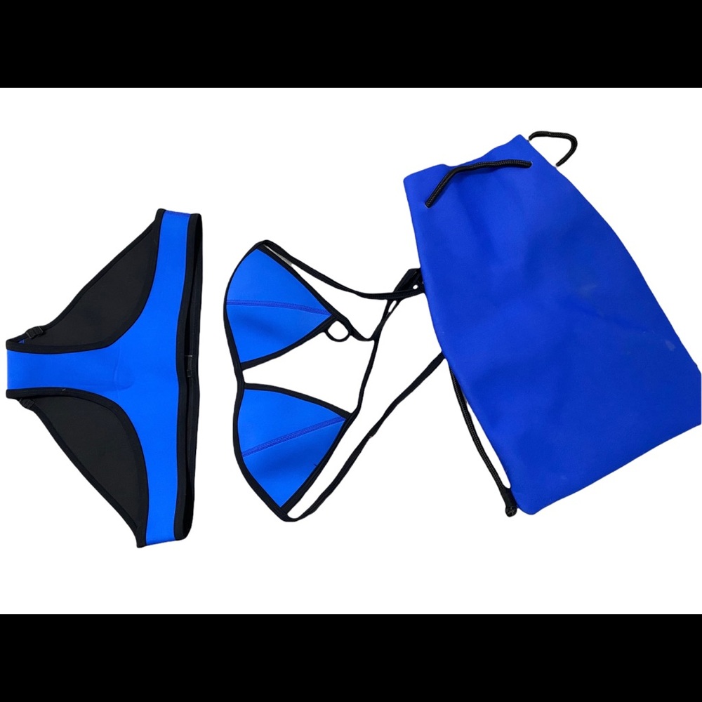 New Blue Triangl Neoprene Bikini